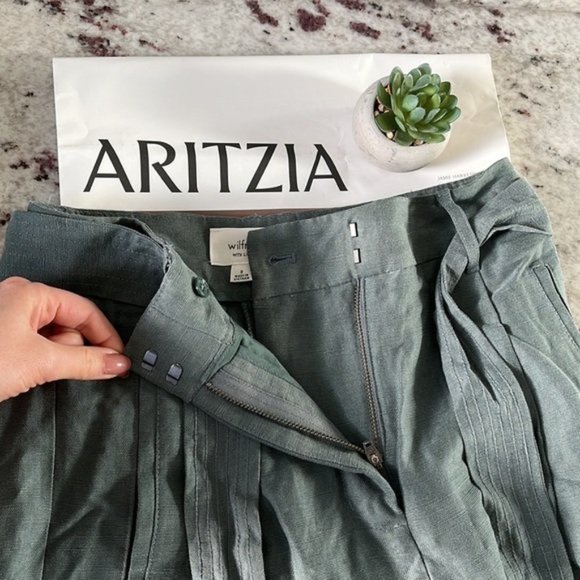 ARITZIA/WILFRED LINEN PANTS - Picture 2 of 6
